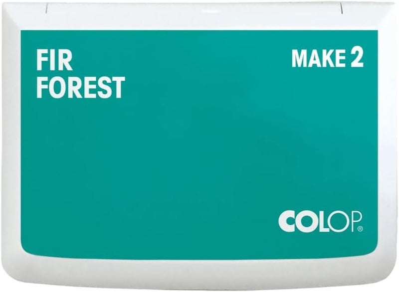 Colop Make Series, Ink Stamp Pads, with Non-Toxic Premium Ink, Water-Based Acid-Free (Fir Forest, Make 2-2-3/4" x 4-1/4") - Image 1